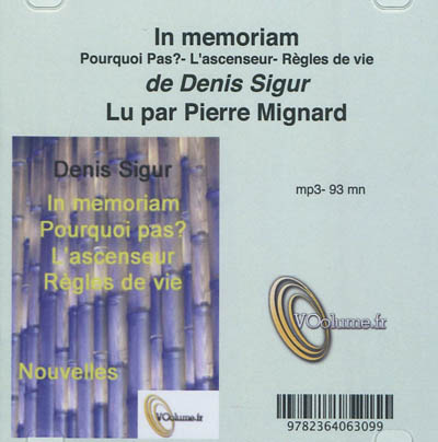 In memoriam