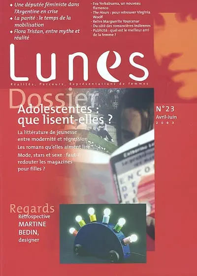 Lunes, n° 23. Adolescentes, que lisent-elles ?