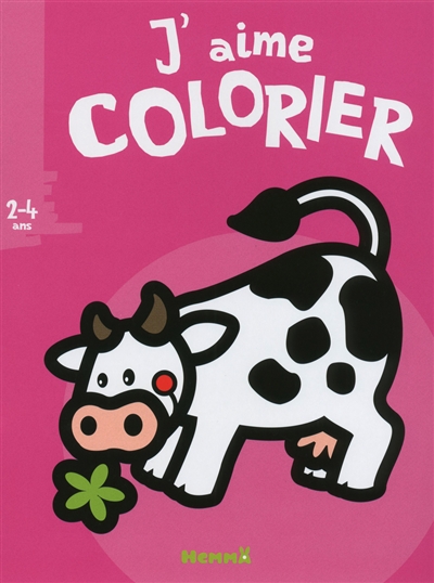 J'aime colorier, 2-4 ans : vache