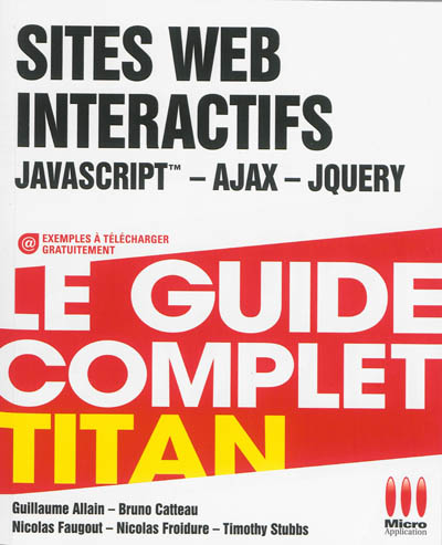 Sites web interactifs : JavaScript, Ajax, jQuery