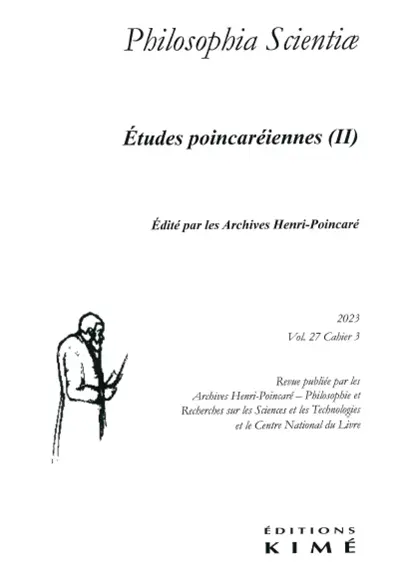 Philosophia scientiae, n° 27-3. Etudes poincaréiennes (II)