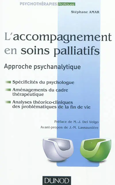 L'accompagnement en soins palliatifs : approche psychanalytique : spécificité du psychologue, aménagement du cadre thérapeutique, analyse théorico-clinique des problématiques de la fin de vie