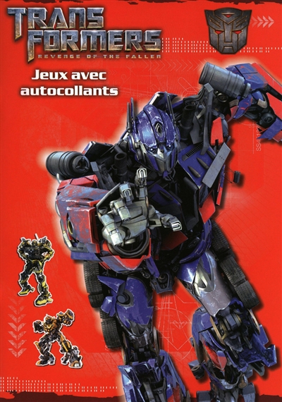 Transformer II le film : jeux avec autocollants