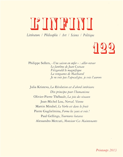 Infini (L'), n° 122
