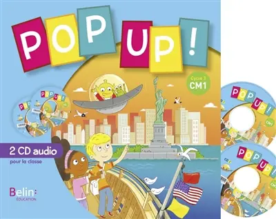 Pop up ! CM1 : 2 CD audio pour la classe