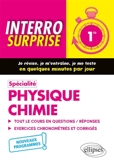 Spécialité physique chimie 1re : nouveaux programmes