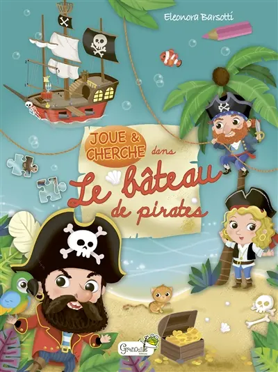 Joue & cherche dans le bateau de pirates