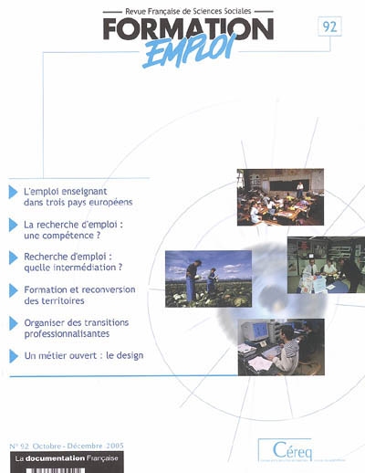 Formation emploi, n° 92