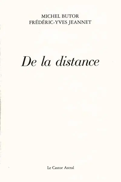 De la distance : déambulation