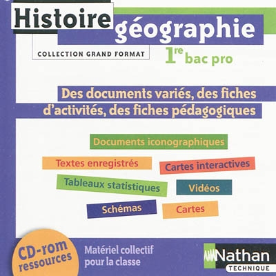 Histoire-géographie, 1re bac pro