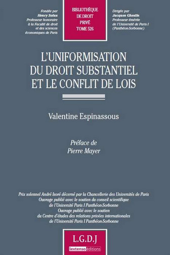 L'uniformisation du droit substantiel et le conflit de lois