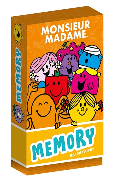 Les Monsieur Madame : Boîte de cartes - Memory : Boite de cartes