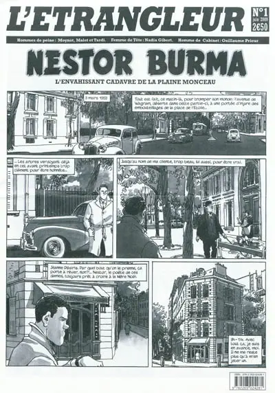 Etrangleur, Nestor Burma (L'), n° 1. L'envahissant cadavre de la plaine Monceau : 1re partie