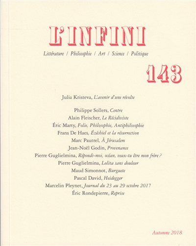 Infini (L'), n° 143
