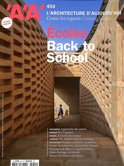 Architecture d'aujourd'hui (L'), n° 450. Ecoles. Back to school