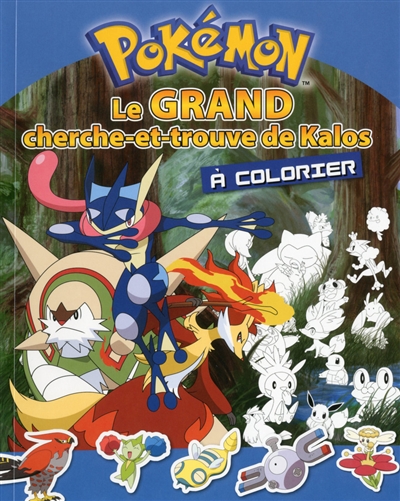 Pokémon : le grand cherche-et-trouve de Kalos à colorier