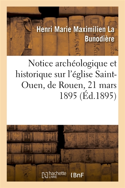 Notice archéologique et...