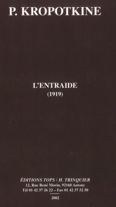 L'Entraide : 1919