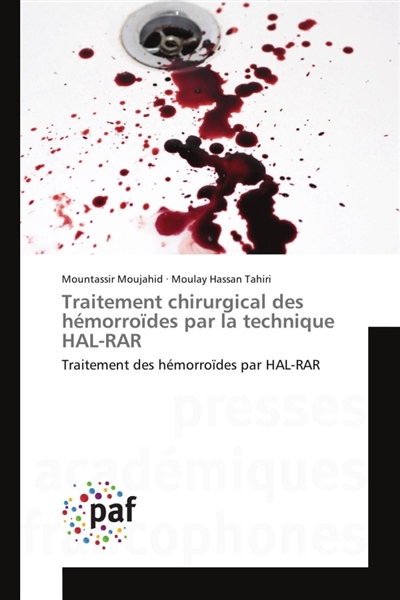 Traitement chirurgical des hémorroïdes par la technique hal-rar