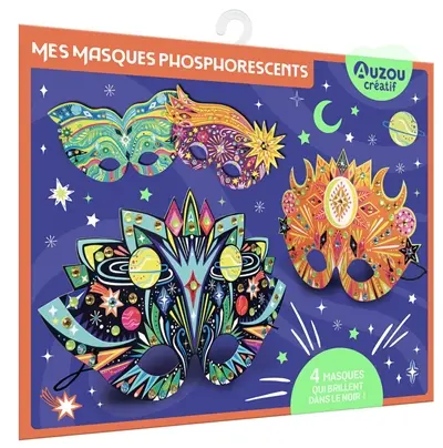 Mes masques phosphorescents : 4 masques qui brillent dans le noir !