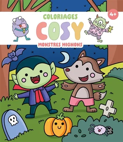 Coloriages cosy : Monstres mignons