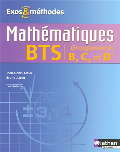 Mathématiques, BTS groupements B, C et D