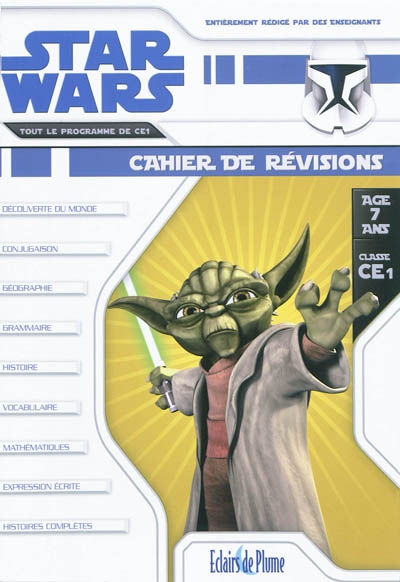 Star wars cahier de révisions, 7 ans, CE1