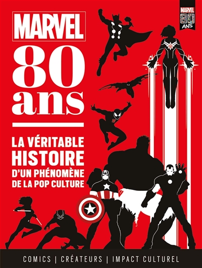 Marvel, 80 ans : la véritable histoire d'un phénomène de la pop culture : comics, créateurs, impact culturel