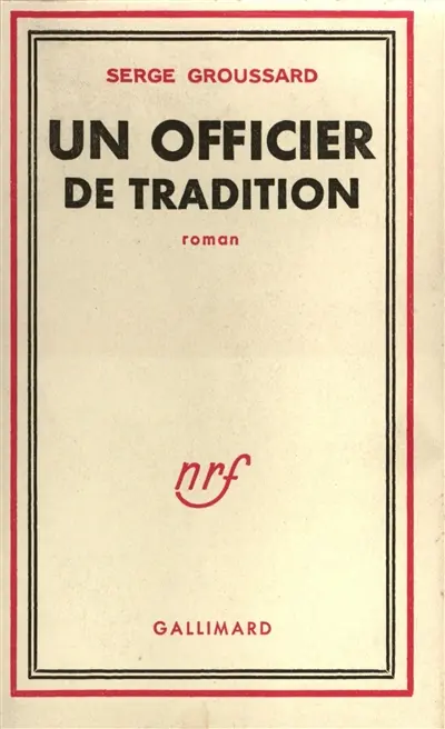 Un officier de tradition