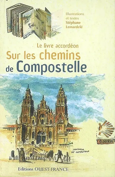 Sur les chemins de Compostelle : le livre-accordéon