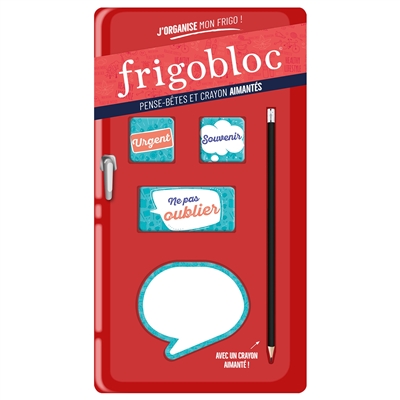 Frigobloc : pense-bêtes et crayon aimantés