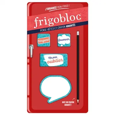 Frigobloc : pense-bêtes et crayon aimantés
