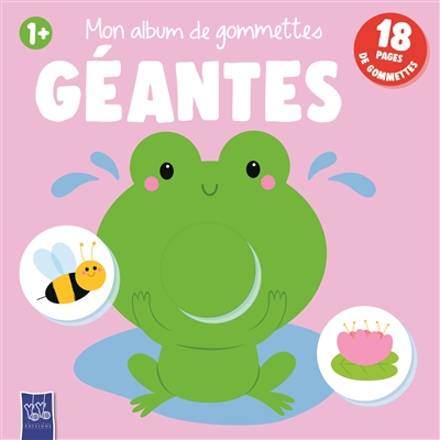 Mon album de gommettes géantes 1+ : couverture rose