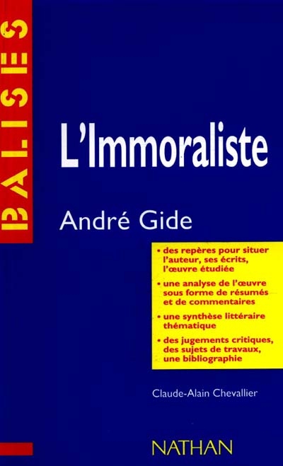 L'immoraliste, André Gide