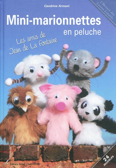 Mini-marionnettes en peluche : les amis de Jean de La Fontaine