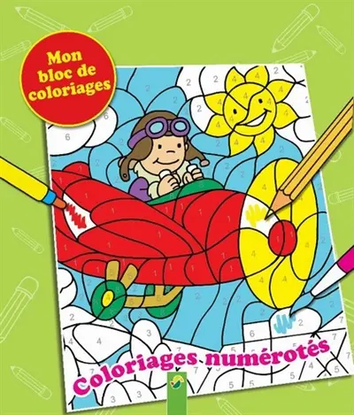 Coloriages numérotés : mon bloc de coloriages