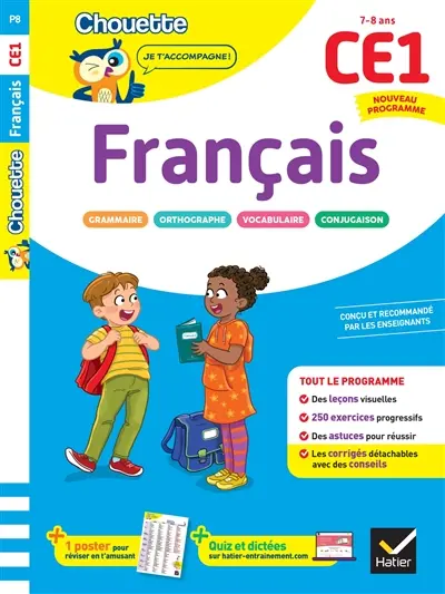 Français CE1, 7-8 ans : nouveau programme