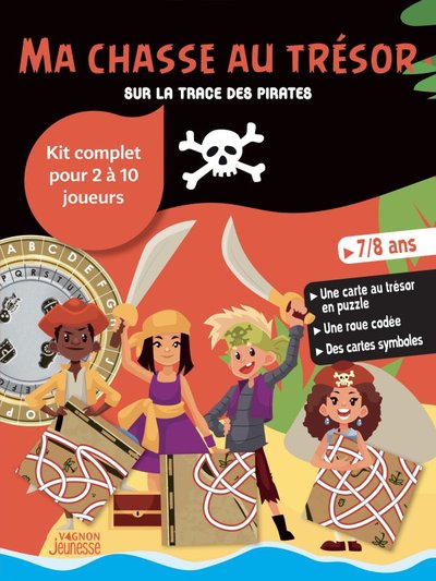 Sur la trace des pirates : kit complet pour 2 à 10 joueurs : 7-8 ans