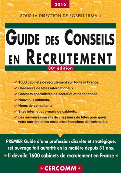 Guide des conseils en recrutement 2016
