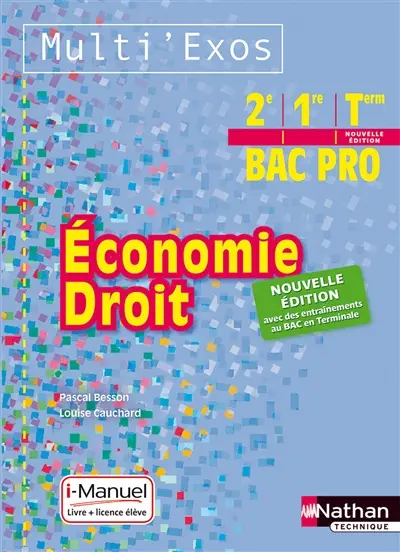 Economie droit 2e, 1re, terminale bac pro