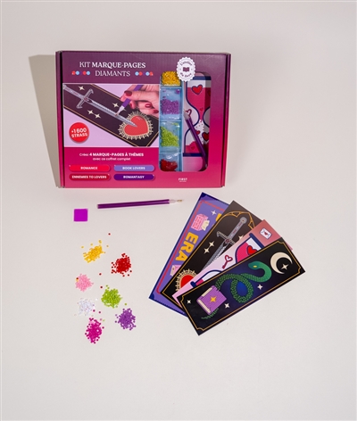 Kit marque-pages diamant :...