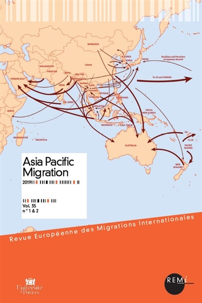 Revue européenne des migrations internationales-REMI, n° 35-1&2. Asia Pacific migration