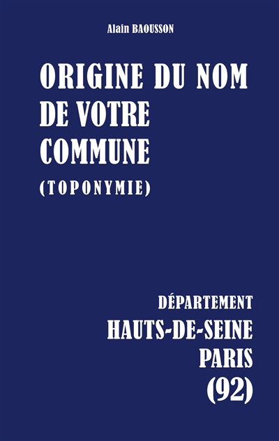 Origine du nom de votre...