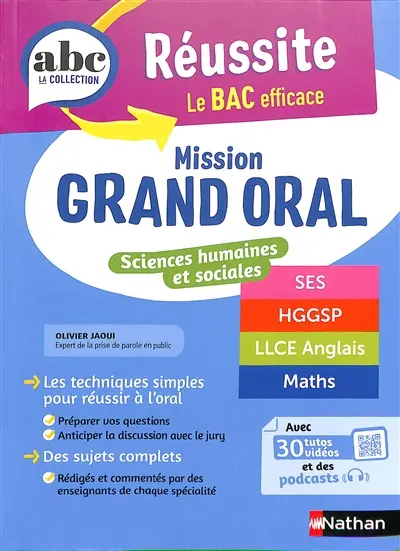 Mission grand oral sciences humaines et sociales : SES, HGGSP, LLCE anglais, maths