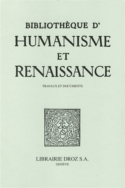Bibliothèque d'humanisme et...