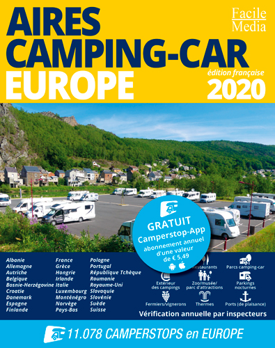 Aires camping-car : Europe 2020