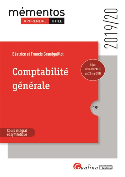 Comptabilité générale : 2019-2020