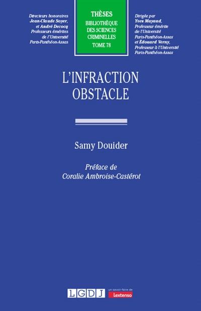 L'infraction obstacle