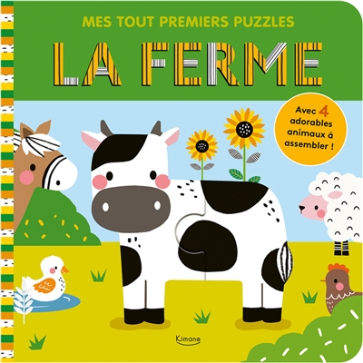 La ferme : avec 4 adorables animaux à assembler !