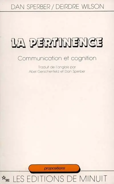 La Pertinence : communication et cognition